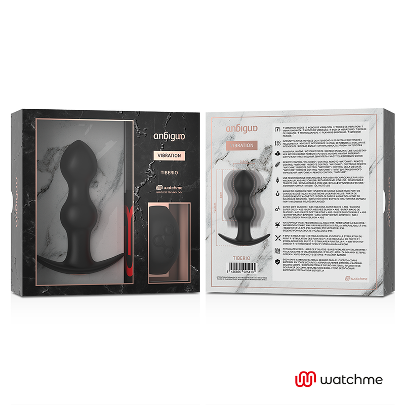 Anbiguo-Watchme Plug Anal Vibrator Tiberio-Silicon, 7 Trepte 3 Anbiguo-Watchme Plug Anal Vibrator Tiberio-Silicon, 7 Trepte · Accesorii BDSM (imaginea 3)