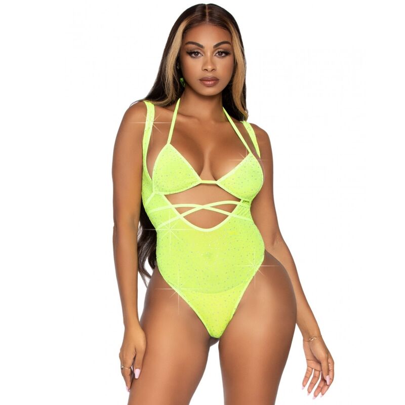 Leg Avenue Sets-Top Bikini Wrap cu Strasuri și Body Suspender 1 Leg Avenue Sets-Top Bikini Wrap cu Strasuri și Body Suspender · Costume de Baie