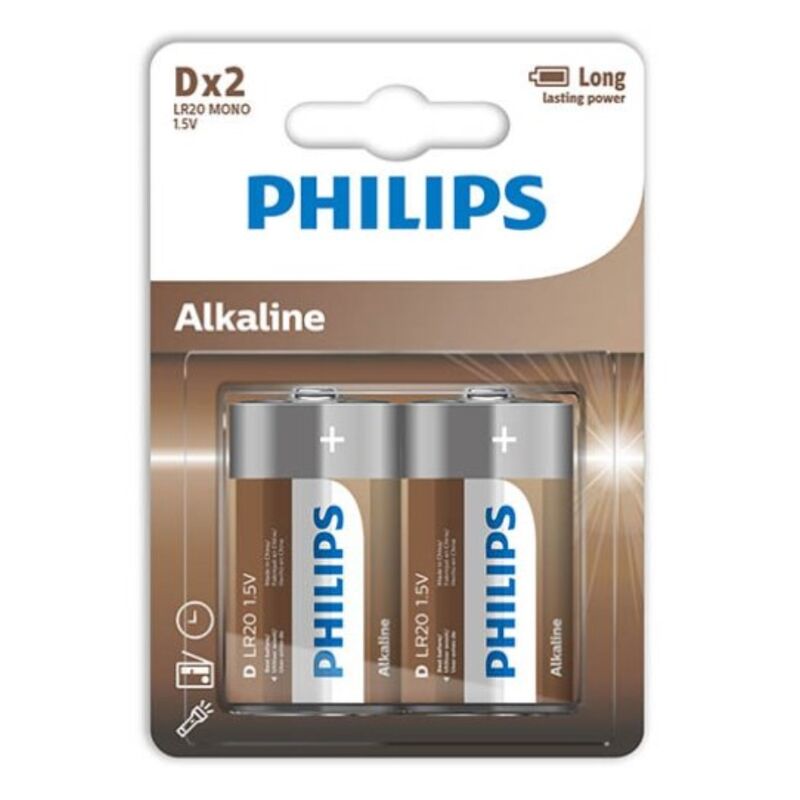 Phillips-Baterie Alcalină D LR20 Blister*2 1 img 104077 82fff2ba22b15e46e73321880e3a1f4e 1