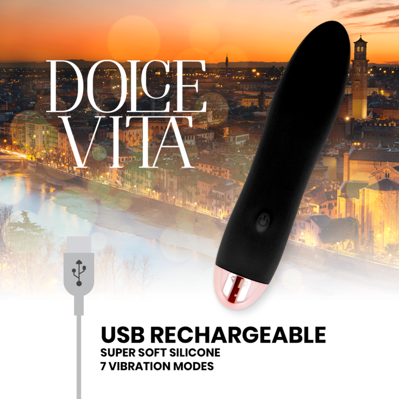 Dolce Vita-Vibrator Reîncărcabil Four Negru, 7 Viteze-Silicon, 7 3 img 104135 1a77ebdb22d23aeb032f8084d0cbb370 1