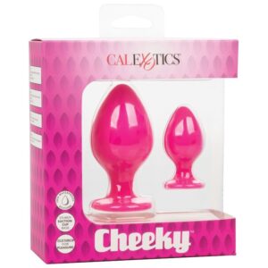 Calexotics-Cheeky Plug Anal Roz-Silicon, Waterproof, Ventuza - imagine 9