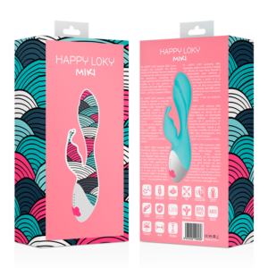 Happy Loky-Miki Rabbit Vibrator Turcoaz, Usb 16 Happy Loky-Miki Rabbit Vibrator Turcoaz, Usb - imagine 8