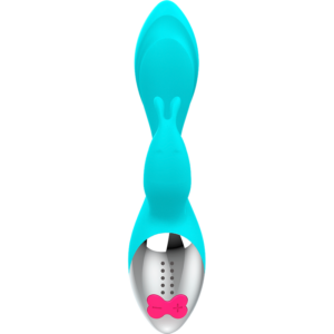 Happy Loky-Miki Rabbit Vibrator Turcoaz, Usb 12 Happy Loky-Miki Rabbit Vibrator Turcoaz, Usb - imagine 4