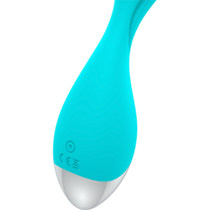 Happy Loky-Mini Fun Vibrator Turcoaz, Usb Reîncărcabil-Silicon - imagine 7