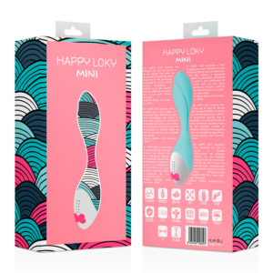 Happy Loky-Mini Fun Vibrator Turcoaz, Usb Reîncărcabil-Silicon - imagine 8