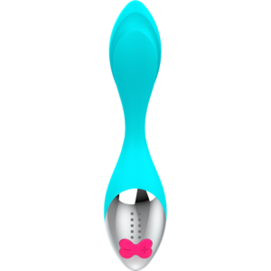 Happy Loky-Mini Fun Vibrator Turcoaz, Usb Reîncărcabil-Silicon - imagine 3