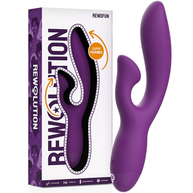 Rewolution-Rewofun Vibrator Flexibil Rabbit, Stimulează A-spot 1 Rewolution-Rewofun Vibrator Flexibil Rabbit, Stimulează A-spot · Vibratoare