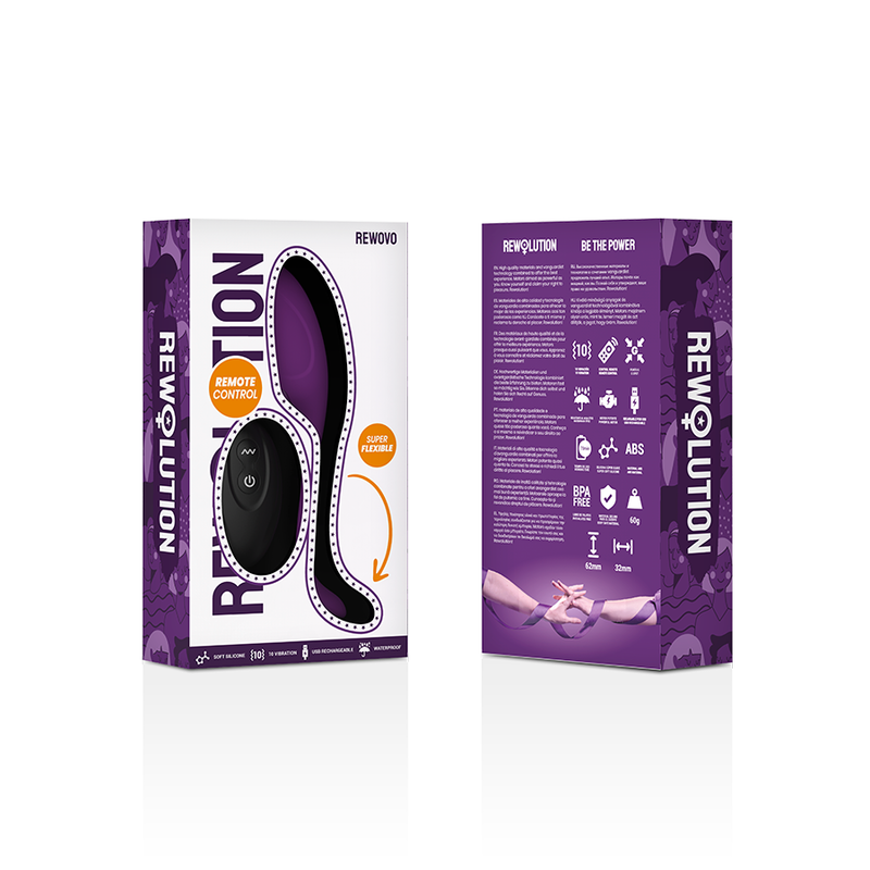 Rewolution-Rewovo Ou Vibrator cu Telecomandă-Silicon, 10 Trepte 7 img 105319 ec2b7db170fef06451e9e709e4cdf9db 1