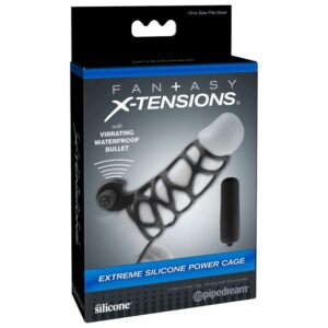Fantasy X-tensions-Cușcă Erectilă din Silicon cu Vibrator 8 Fantasy X-tensions-Cușcă Erectilă din Silicon cu Vibrator — PIPEDREAMS · Inele & Mansoane Penis (imaginea 4)