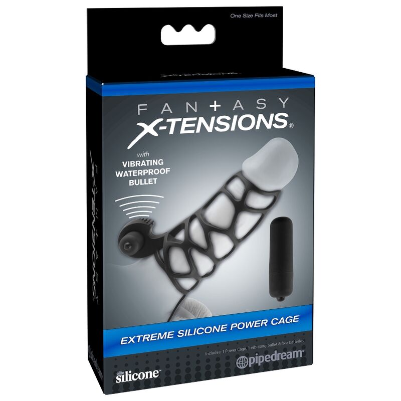 Fantasy X-tensions-Cușcă Erectilă din Silicon cu Vibrator 4 Fantasy X-tensions-Cușcă Erectilă din Silicon cu Vibrator — PIPEDREAMS · Inele & Mansoane Penis (imaginea 4)