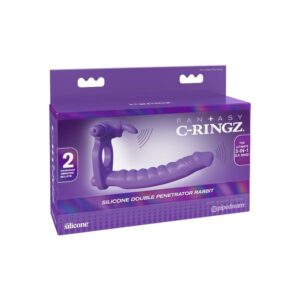 Fantasy C-ringz-Vibrator Dublu din Silicon Rabbit-Waterproof 14 Fantasy C-ringz-Vibrator Dublu din Silicon Rabbit-Waterproof - imagine 7