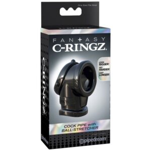 Fantasy C-ringz-Cock Pipe cu Ball Stretcher-TPR - imagine 4