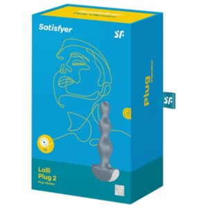 Satisfyer-Lolli Plug 2 Plug Vibrator - Grey, Gri/Verde-Silicon - imagine 3