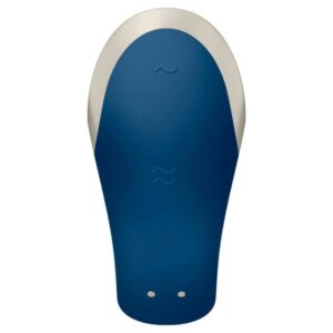 Satisfyer Partner-Double Love Luxury Vibrator pentru Cuplu-Albastru - imagine 5