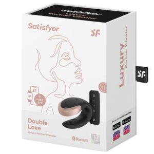 Satisfyer Partner-Double Love Luxury Vibrator pentru Cuplu-Negru 10 Satisfyer Partner-Double Love Luxury Vibrator pentru Cuplu-Negru - imagine 5