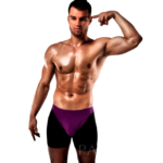 Passion Men-Boxer-009 Liliac/Negru Lenjerie Erotică S/M · Lenjerie Barbati