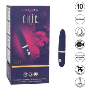 Calexotics-Chic Daisy Mini Masajer-Silicon, 10 Trepte - imagine 5