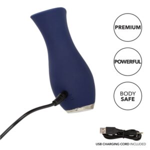 Calexotics-Chic Tulip Masajer - Albastru-Silicon, 10 Trepte - imagine 4