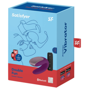 Satisfyer Connect-Double Fun Vibrator pentru Cuplu Mov-10 Trepte 13 Satisfyer Connect-Double Fun Vibrator pentru Cuplu Mov-10 Trepte - imagine 3