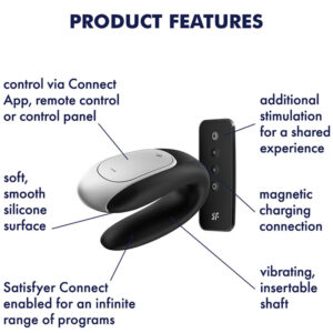 Satisfyer Connect-Double Fun Vibrator pentru Cuplu 16 Satisfyer Connect-Double Fun Vibrator pentru Cuplu - imagine 7