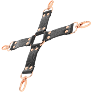 Begme Black Edition-Black Edition Vegan Leather Hog Tie-Metal 7 Begme Black Edition-Black Edition Vegan Leather Hog Tie-Metal - imagine 3