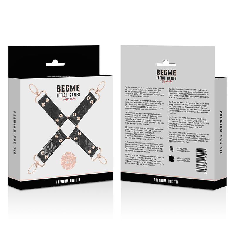 Begme Black Edition-Black Edition Vegan Leather Hog Tie-Metal 4 img 109504 5b70263e9f09824fb71e54aaa4785637 1