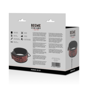 Begme Red Edition-Red Edition Zgardă Premium din Piele Vegană 12 Begme Red Edition-Red Edition Zgardă Premium din Piele Vegană - imagine 5