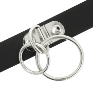 Coquette Accessories-Choker Dublu cu Inele din Piele Vegană 10 Coquette Accessories-Choker Dublu cu Inele din Piele Vegană - imagine 4