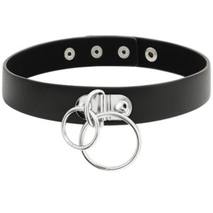 Coquette Accessories-Choker Dublu cu Inele din Piele Vegană 9 Coquette Accessories-Choker Dublu cu Inele din Piele Vegană - imagine 3