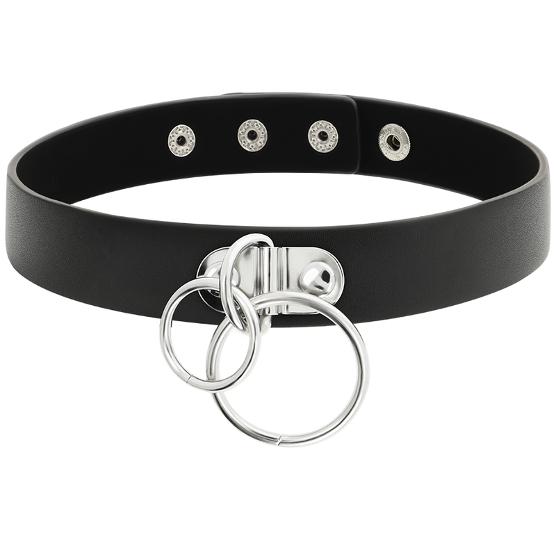 Coquette Accessories-Choker Dublu cu Inele din Piele Vegană 3 img 109826 ec5a6e9642032bcc079c02e18ea61dd1 1