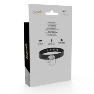 Coquette Accessories-Choker Dublu cu Inele din Piele Vegană 12 Coquette Accessories-Choker Dublu cu Inele din Piele Vegană - imagine 6