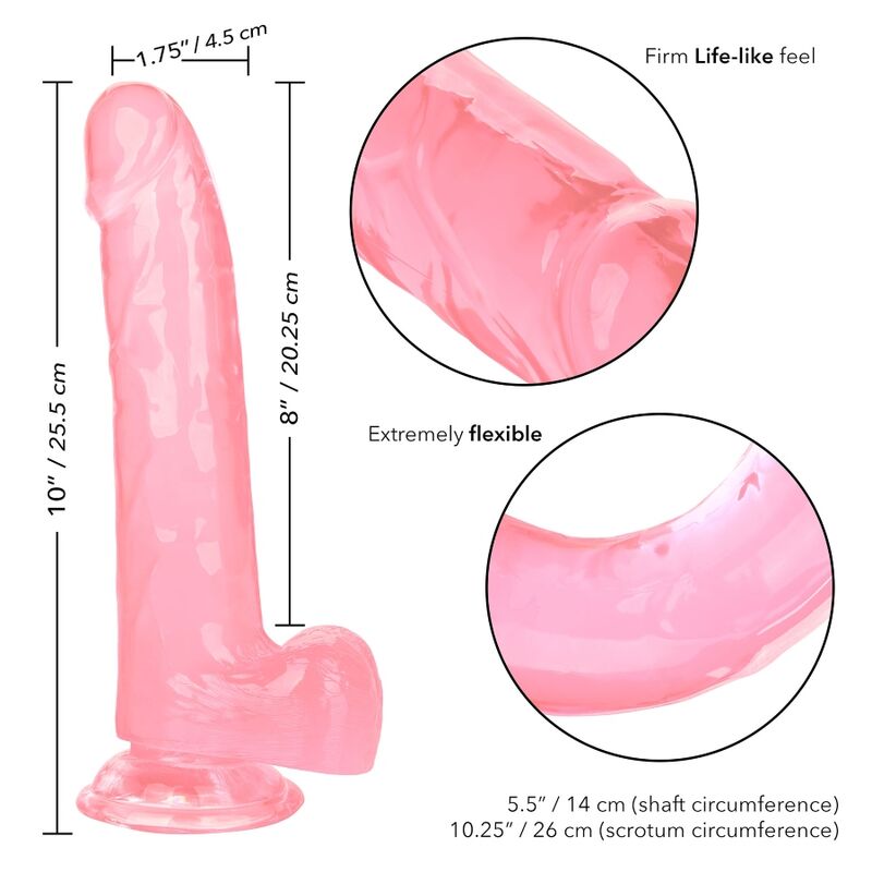 Calexotics-Size Queen Dildo Roz 20.3 cm-TPR, Waterproof, Ventuza 2 img 110035 06b180786549e58f1e0bbf6afc51b620 1