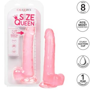 Calexotics-Size Queen Dildo Roz 20.3 cm-TPR, Waterproof, Ventuza 12 Calexotics-Size Queen Dildo Roz 20.3 cm-TPR, Waterproof, Ventuza - imagine 5