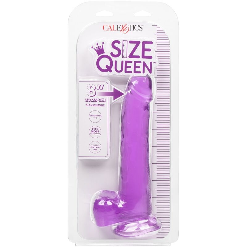 Calexotics-Size Queen Dildo Mov 20.3 cm-TPR, Waterproof, Ventuza 5 img 110046 adfd7b47c6a54a69eb8cd4ff2b2a8ccd 1