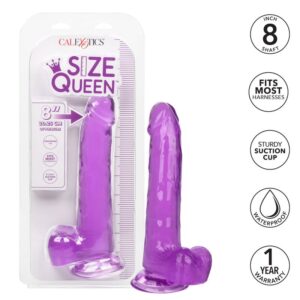Calexotics-Size Queen Dildo Mov 20.3 cm-TPR, Waterproof, Ventuza 14 Calexotics-Size Queen Dildo Mov 20.3 cm-TPR, Waterproof, Ventuza - imagine 7