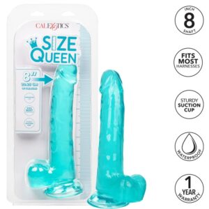 Calexotics-Size Queen Dildo Albastru 20,3 cm-TPR, Waterproof 14 Calexotics-Size Queen Dildo Albastru 20,3 cm-TPR, Waterproof - imagine 7
