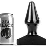 All Black-Plug Anal 15,5 cm-Silicon, Waterproof · Accesorii BDSM