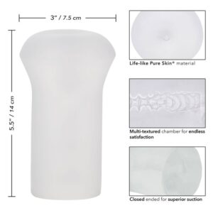 Calexotics-Boundless Stroker Transparent-TPE, Waterproof 11 Calexotics-Boundless Stroker Transparent-TPE, Waterproof - imagine 4