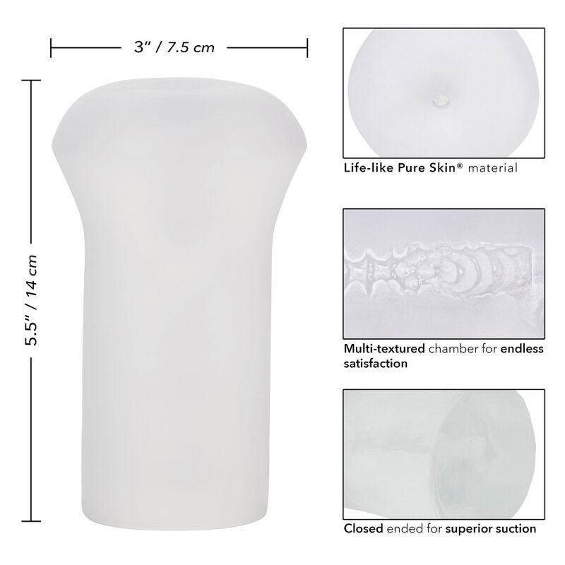 Calexotics-Boundless Stroker Transparent-TPE, Waterproof 4 img 110250 23128fb34743e3a8f9c473c7f008c786 1