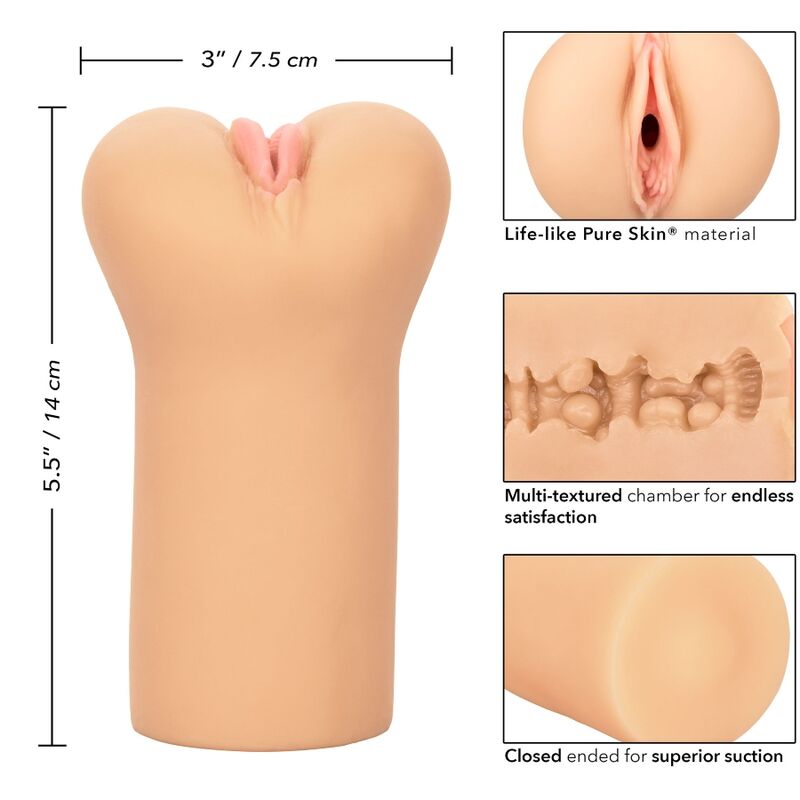 Calexotics-Boundless Stroker Vulvar Light Skin-TPE, Waterproof 7 img 110258 e7b10bdc62c10759a3290cc64d630380 1