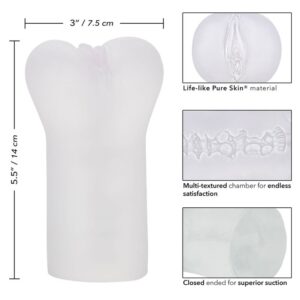 Calexotics-Boundless Manson Vulvar Transparent-TPE, Waterproof 15 Calexotics-Boundless Manson Vulvar Transparent-TPE, Waterproof - imagine 7