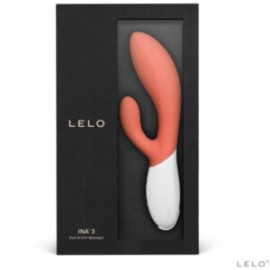 Lelo-Ina 3 Luxury Coral Rabbit Vibrator-Silicon, 10 Trepte 6 Lelo-Ina 3 Luxury Coral Rabbit Vibrator-Silicon, 10 Trepte - imagine 3
