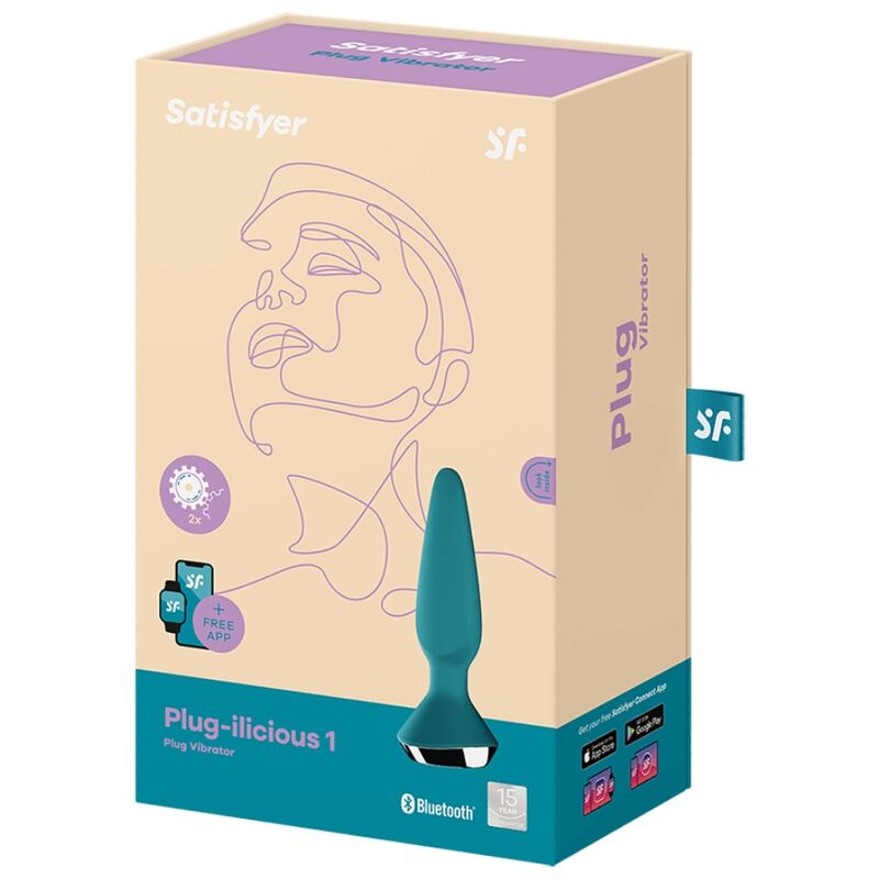 Satisfyer Connect-Plug-ilicious 1 Plug Vibrator Verde-Silicon 4 img 111026 444f722e86b340c66245c6da9d3be6dd 1