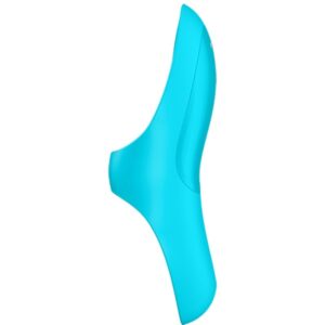 Satisfyer Vibrator-Teaser Vibrator de Deget Blue Light-Silicon 7 Satisfyer Vibrator-Teaser Vibrator de Deget Blue Light-Silicon - imagine 2