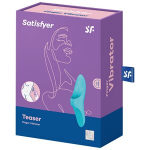 Satisfyer Vibrator-Teaser Vibrator de Deget Blue Light-Silicon 10 Satisfyer Vibrator-Teaser Vibrator de Deget Blue Light-Silicon - imagine 5