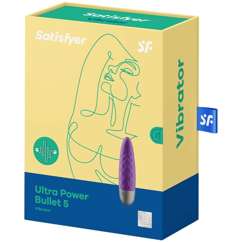 Satisfyer Vibrator-Ultra Power Bullet 5 Violet-Silicon, 12 Trepte · Vibratoare (imaginea 4)