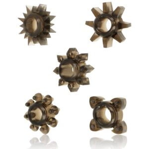 Ohmama-Set de 5 Inele pentru Penis și Testicule din Silicon - imagine 1