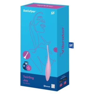 Satisfyer-Twirling Joy Vibrator cu Vârf Clitoral, Roz-Silicon (imaginea 3)