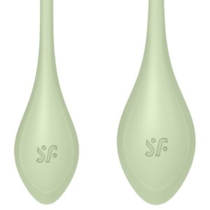 SATISFYER - Yoni Power 2 Set de Antrenament Verde 6 SATISFYER - Yoni Power 2 Set de Antrenament Verde - imagine 3