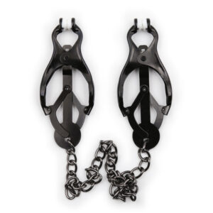 Ohmama Fetish-Cleme pentru Sfârcuri Japoneze cu Lanț Negru-Metal 12 Ohmama Fetish-Cleme pentru Sfârcuri Japoneze cu Lanț Negru-Metal - imagine 4